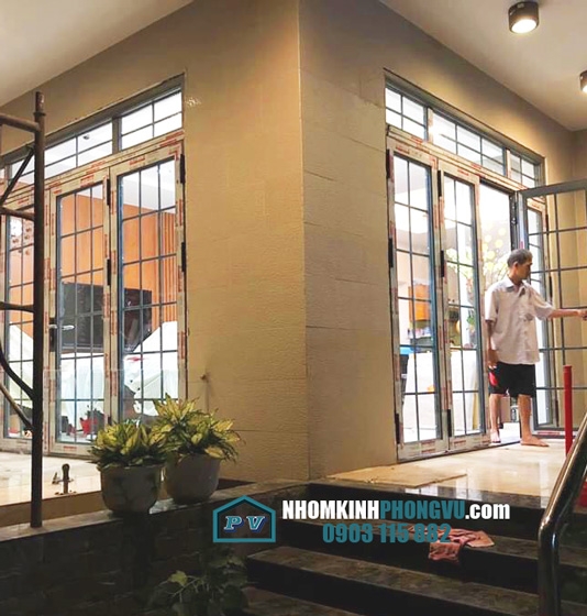 Lắp đặt cửa nhôm kính tại nhà anh Chiến, Phường Thạnh Mỹ Lợi, Quận 2, TPHCM