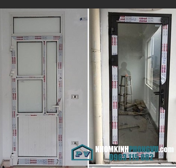Lắp đặt cửa nhôm xingfa 1 cánh cho nhà anh Sửu tại Tân Thới Nhất, Quận 12, TPHCM